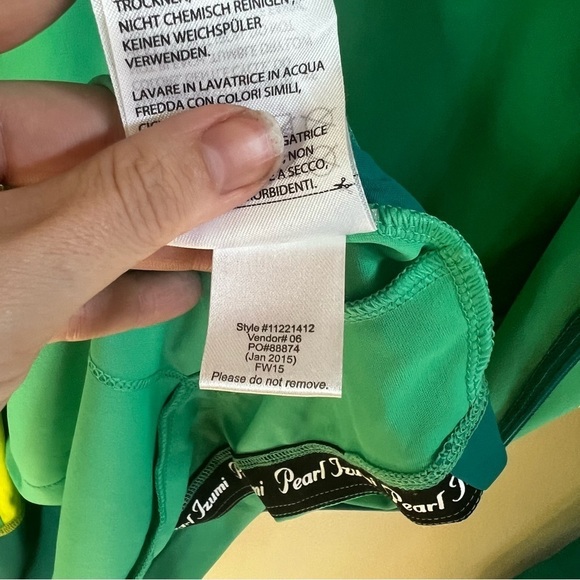 Pearl Izumi Size XL Women Elite Ride Symphony Cycling Zip Long Sleeve green - Picture 9 of 11